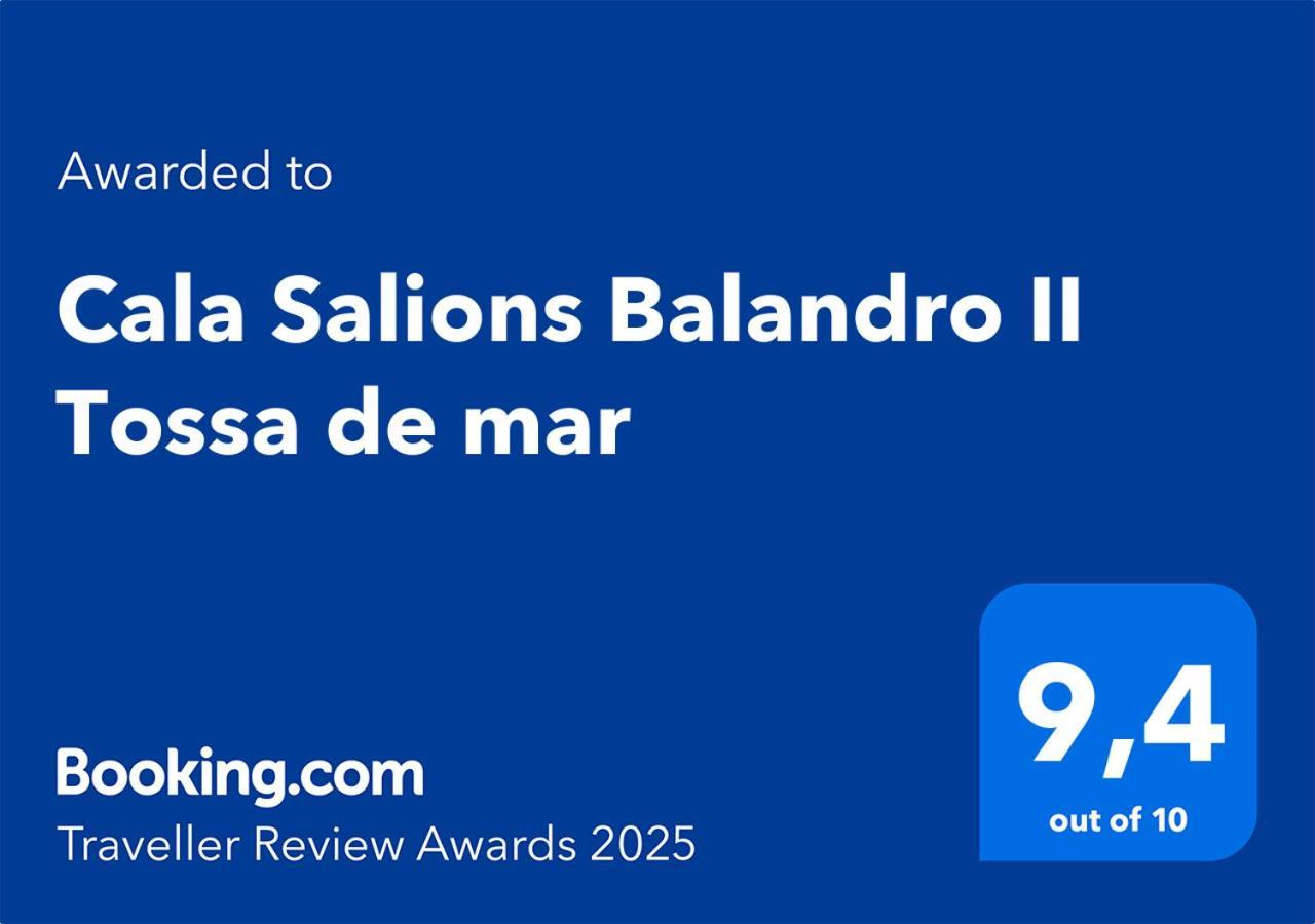 Cala Salions Balandro II Tossa De Mar Apartment Canet De Mar Exterior photo